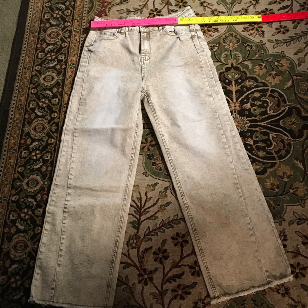Women's Stonewashed Wide-Leg Jeans